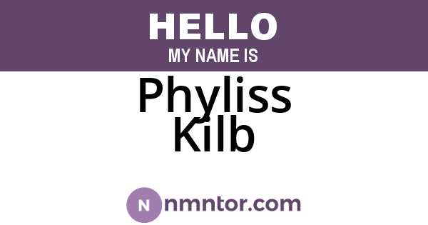Phyliss Kilb
