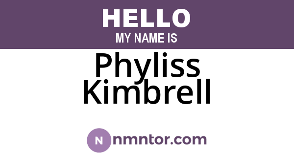 Phyliss Kimbrell