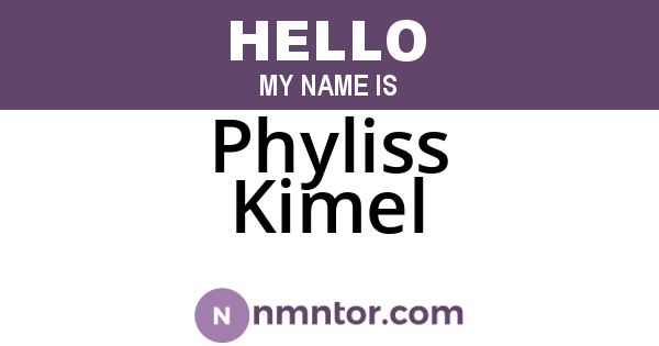 Phyliss Kimel