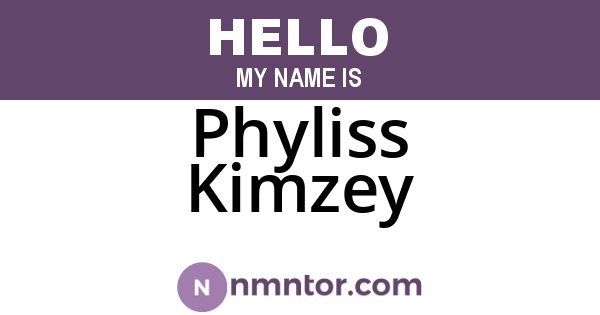 Phyliss Kimzey
