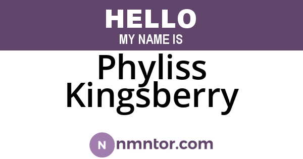 Phyliss Kingsberry