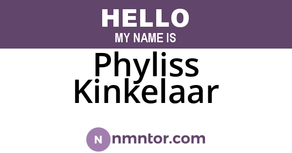 Phyliss Kinkelaar