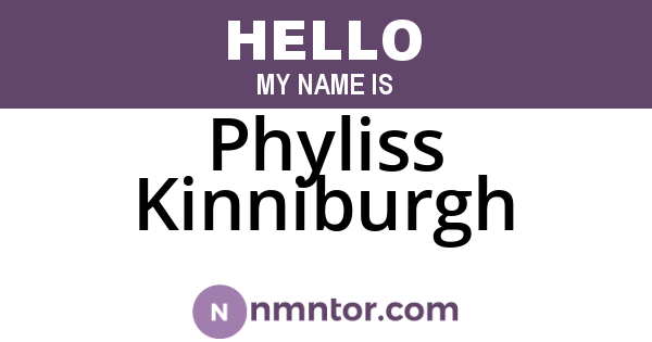 Phyliss Kinniburgh