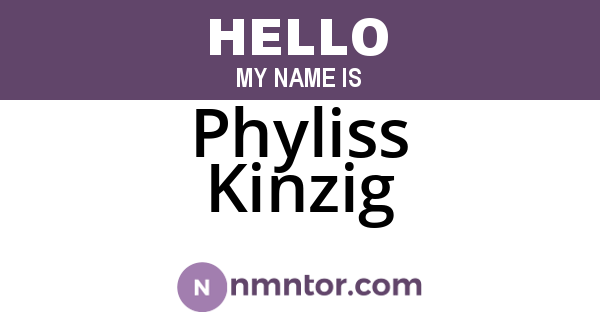 Phyliss Kinzig