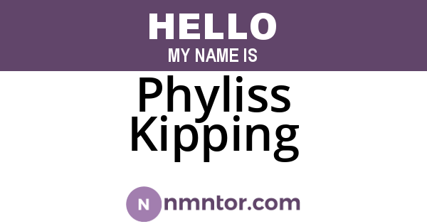 Phyliss Kipping