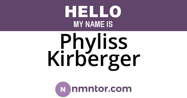 Phyliss Kirberger