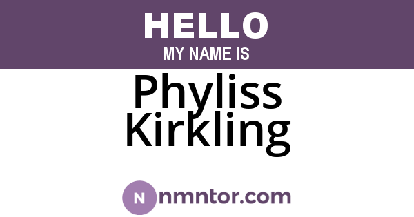 Phyliss Kirkling