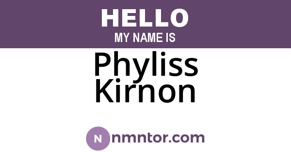 Phyliss Kirnon