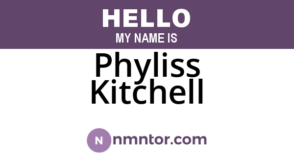 Phyliss Kitchell