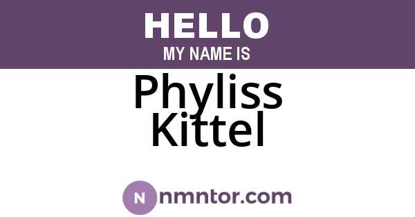 Phyliss Kittel
