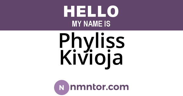 Phyliss Kivioja