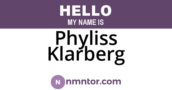 Phyliss Klarberg