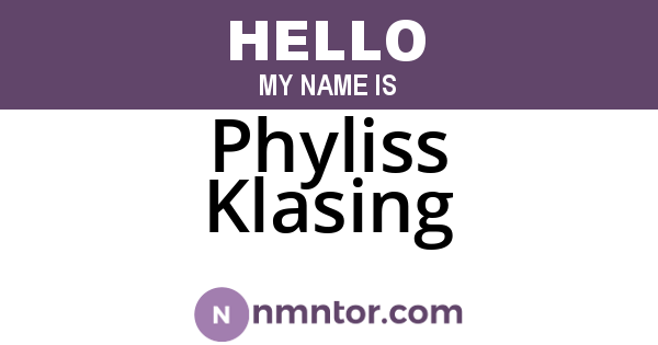 Phyliss Klasing