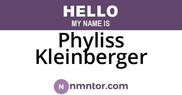Phyliss Kleinberger