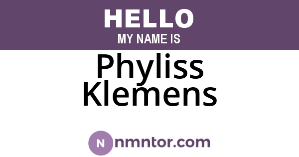 Phyliss Klemens