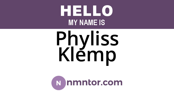 Phyliss Klemp