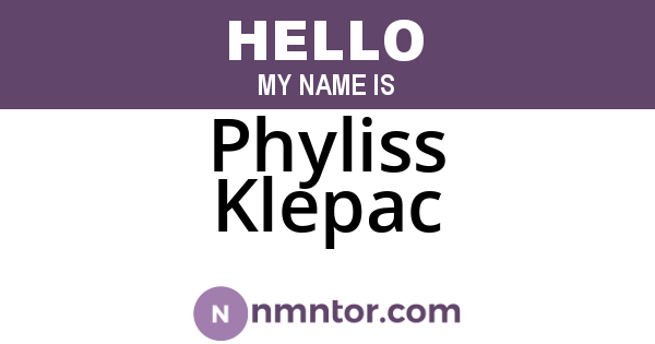 Phyliss Klepac