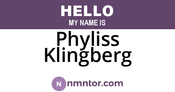 Phyliss Klingberg