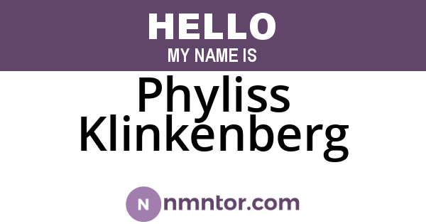Phyliss Klinkenberg