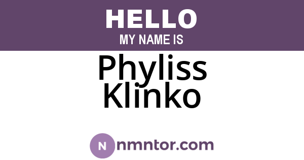 Phyliss Klinko