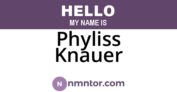Phyliss Knauer