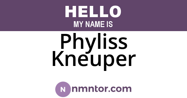 Phyliss Kneuper
