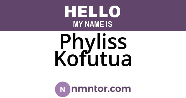 Phyliss Kofutua