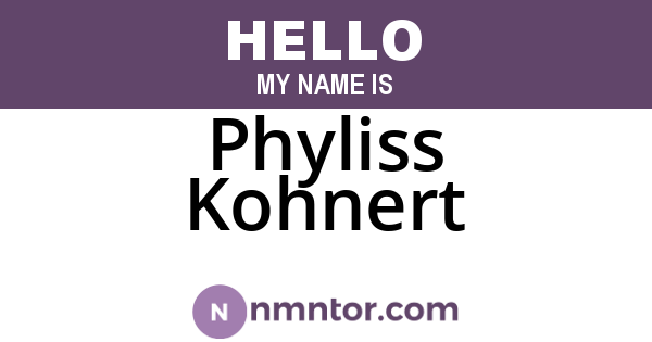 Phyliss Kohnert