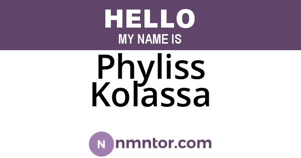 Phyliss Kolassa