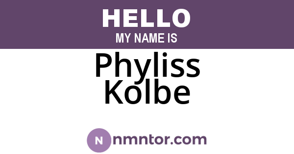 Phyliss Kolbe