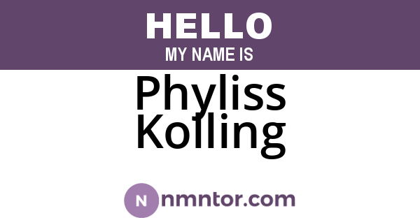 Phyliss Kolling