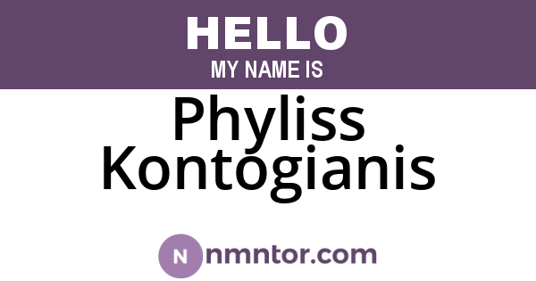 Phyliss Kontogianis