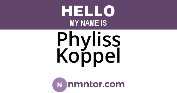 Phyliss Koppel