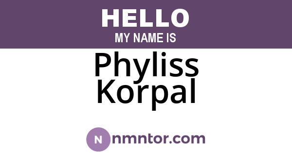 Phyliss Korpal