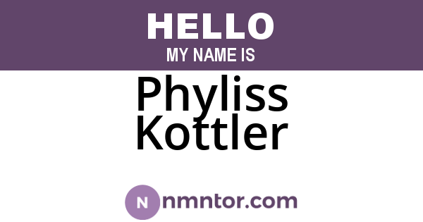 Phyliss Kottler