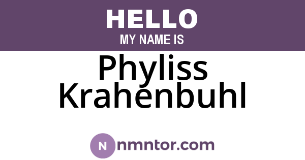Phyliss Krahenbuhl