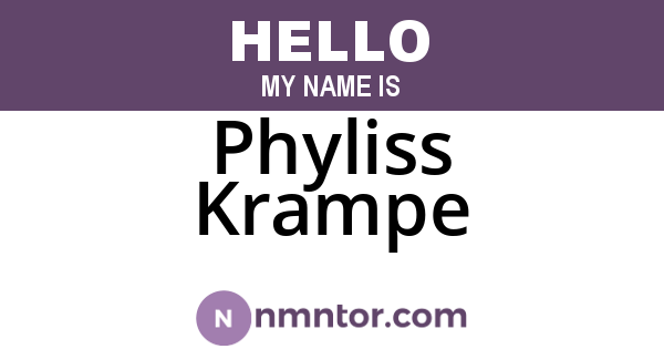 Phyliss Krampe