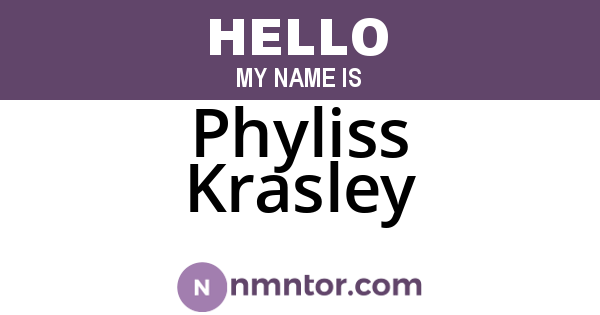 Phyliss Krasley