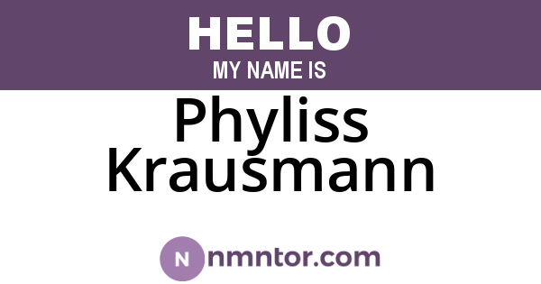 Phyliss Krausmann