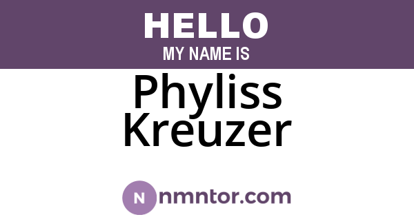 Phyliss Kreuzer