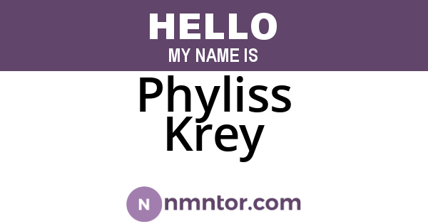 Phyliss Krey