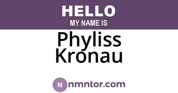 Phyliss Kronau