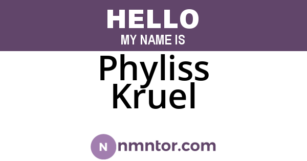 Phyliss Kruel