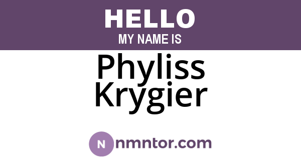 Phyliss Krygier
