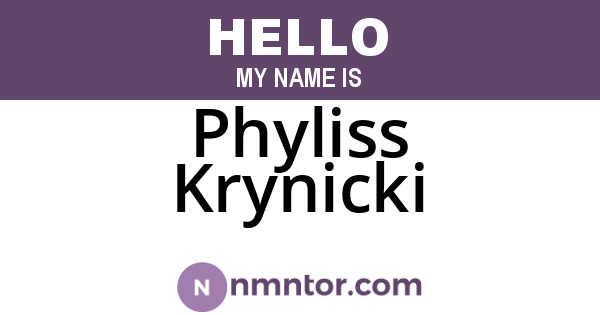 Phyliss Krynicki