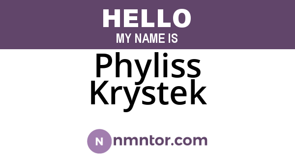 Phyliss Krystek