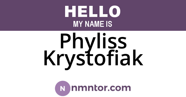 Phyliss Krystofiak
