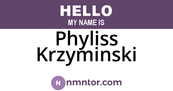 Phyliss Krzyminski