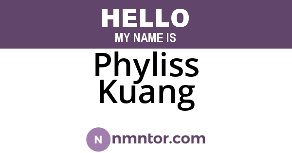 Phyliss Kuang