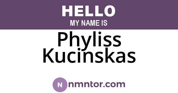 Phyliss Kucinskas